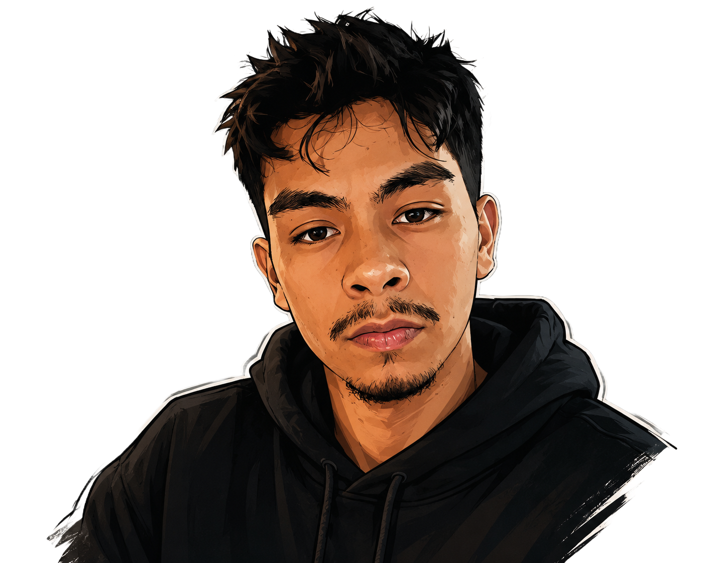 Illustrated portrait of Luis Salcedo, software engineer